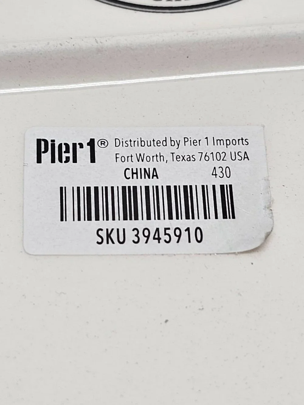 New Stoneware Pier1 Rectangular Ceramic Platter Botanical Green Design 16